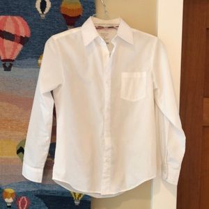 White Button Down Long Sleeve Shirt